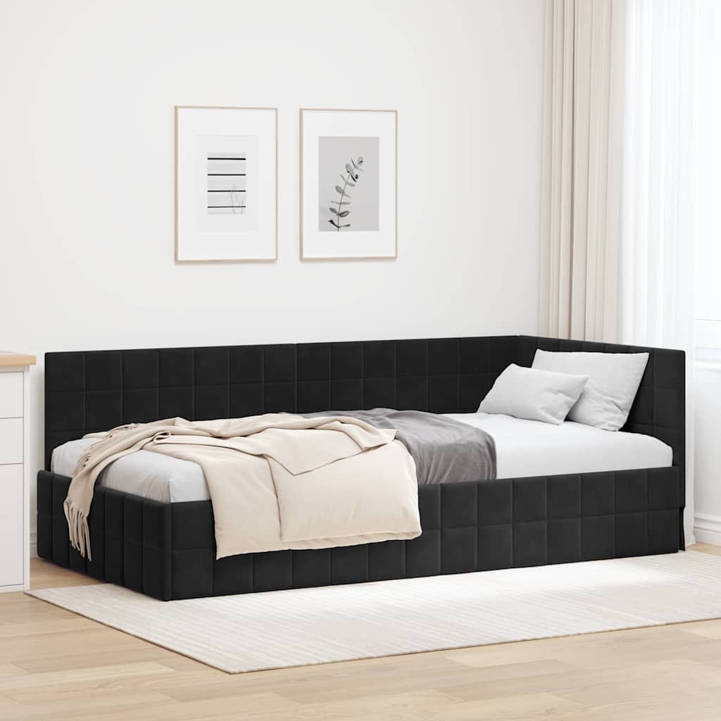 Estrutura de cama de canto Amarelo 100 cm x 200 cm