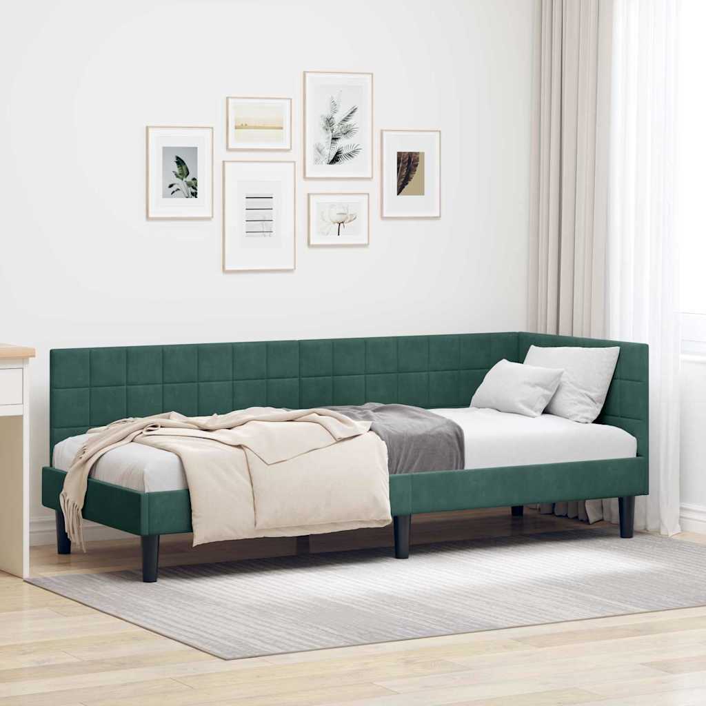 Estructura de cama en esquina Amarillo 100 cm x 200 cm