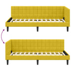 Estructura de cama en esquina Amarillo 100 cm x 200 cm
