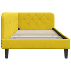 Estructura de cama en esquina Amarillo 100 x 200 cm Terciopelo