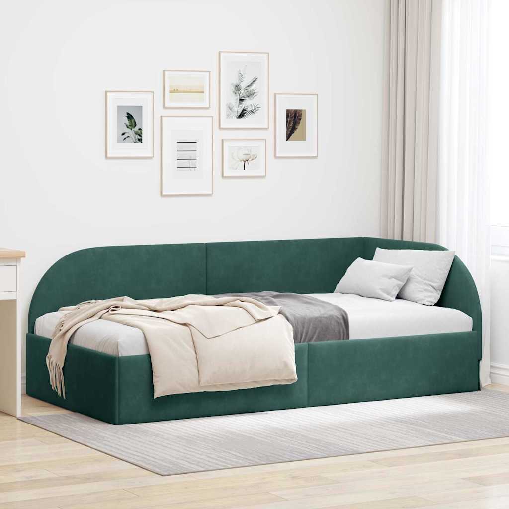 Estructura de cama en esquina Amarillo 100 cm x 200 cm