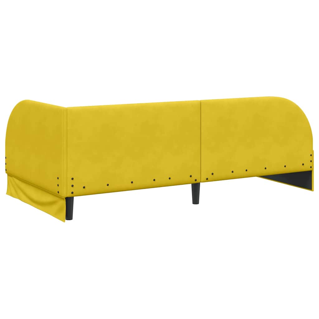 Estructura de cama en esquina Amarillo 100 cm x 200 cm