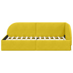 Estructura de cama en esquina Amarillo 100 cm x 200 cm