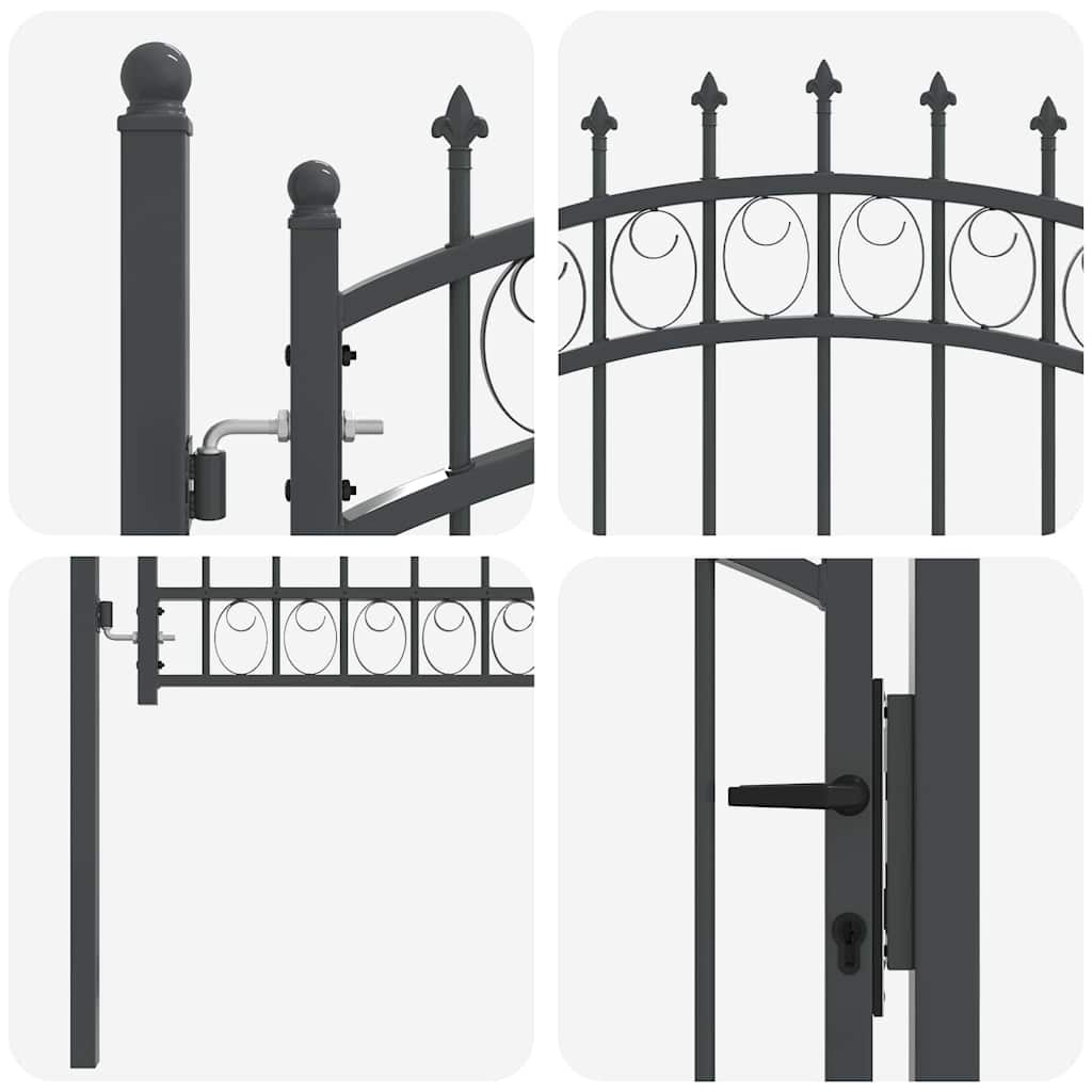 Puerta de cerca con picos EMMEN 100 x 100 cm