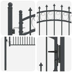Puerta de cerca con picos EMMEN 100 x 100 cm