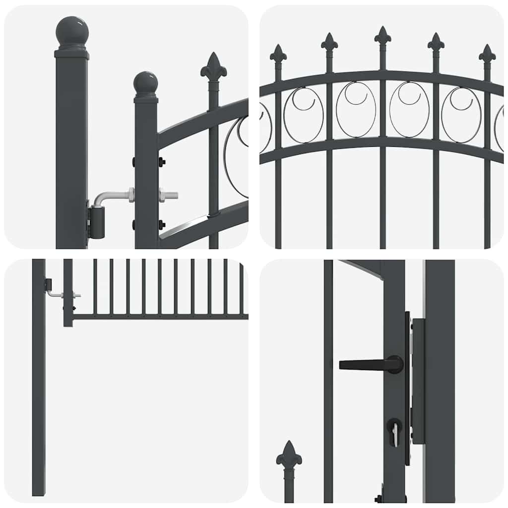 Puerta de cerca con picos EMMEN 100 x 100 cm
