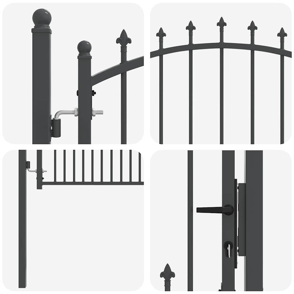Puerta de cerca con picos EMMEN 100 x 100 cm