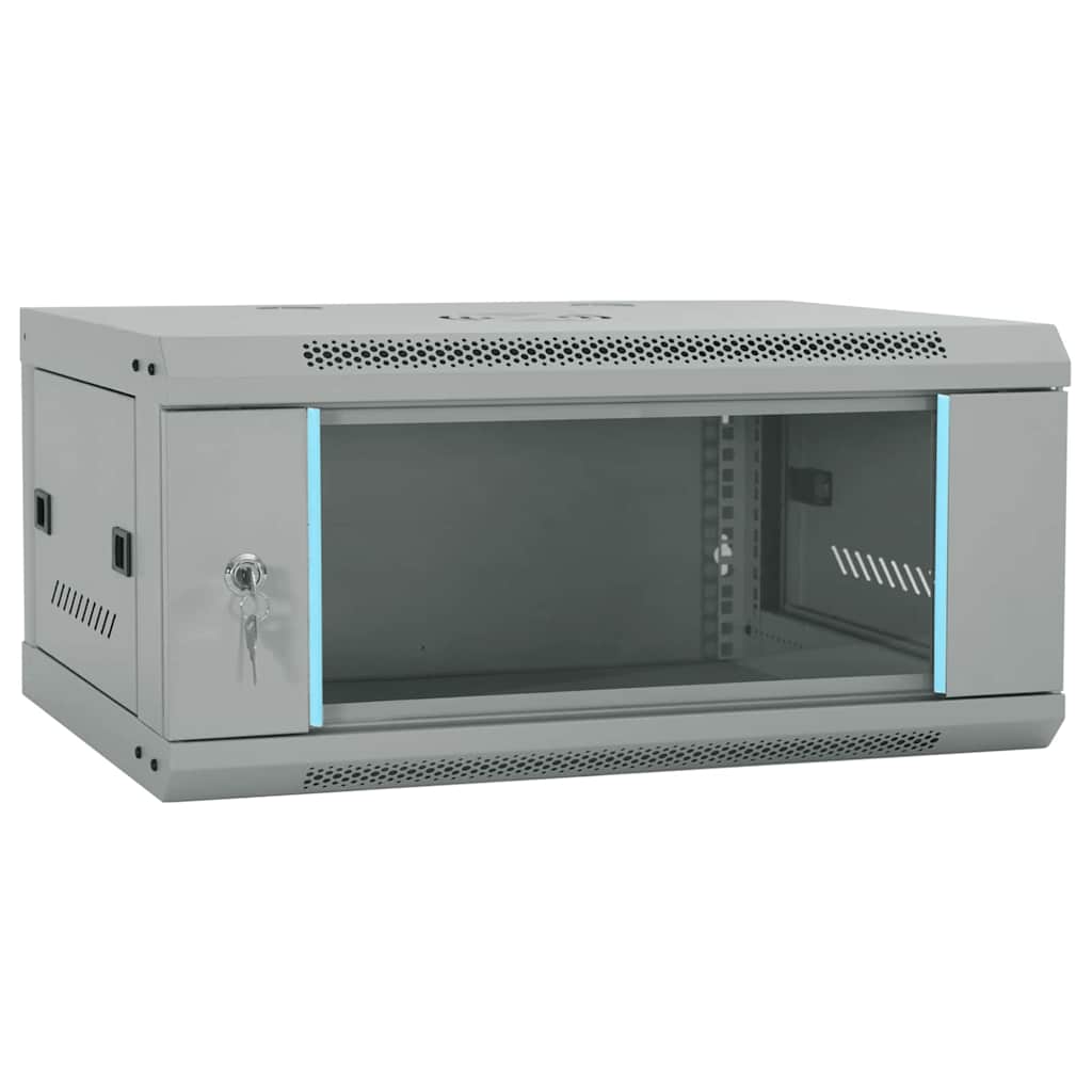 Armario de red con almacenamiento Gris 53 x 35 x 21 cm Acero