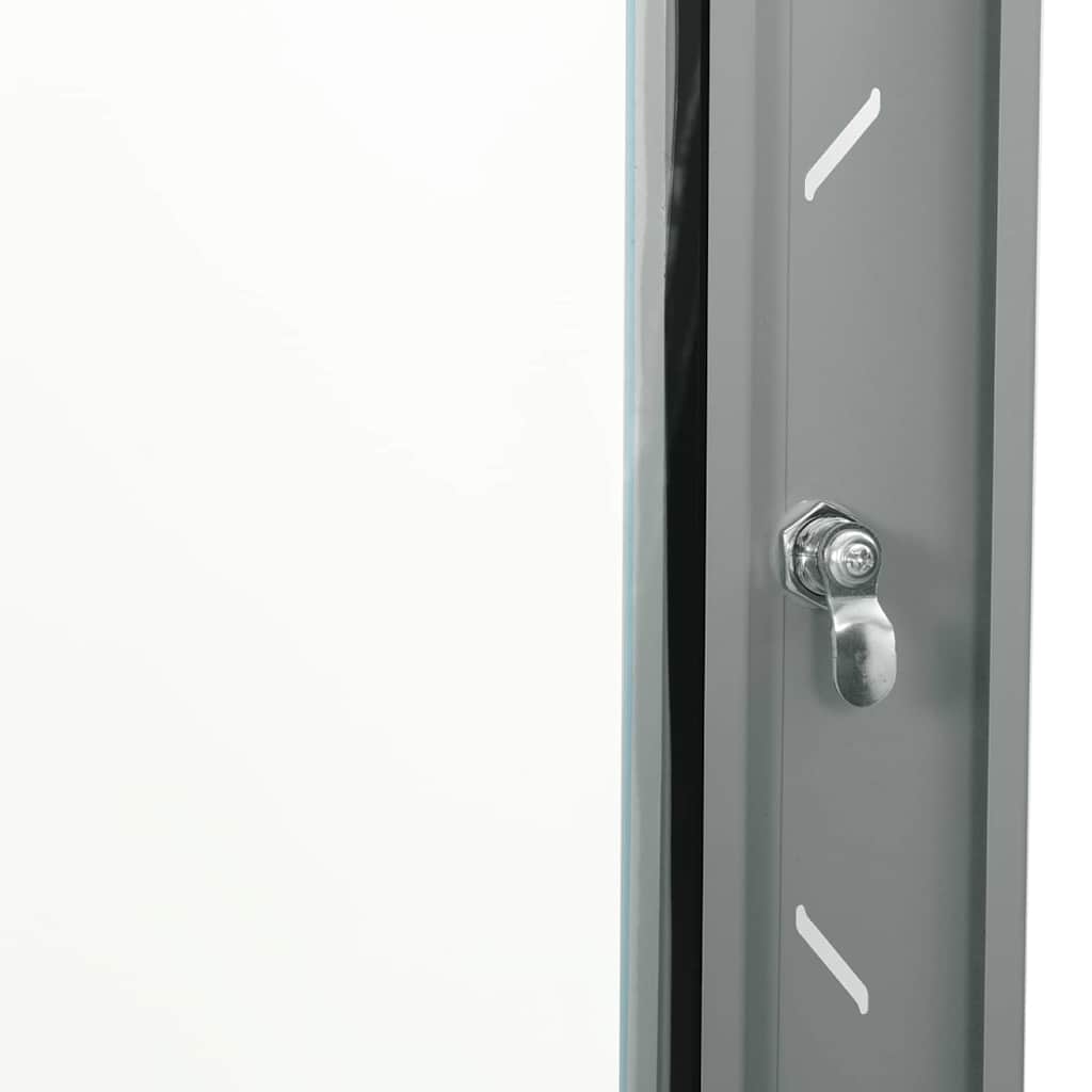 Armario de red con almacenamiento Gris 60 x 60 x 80 cm Acero