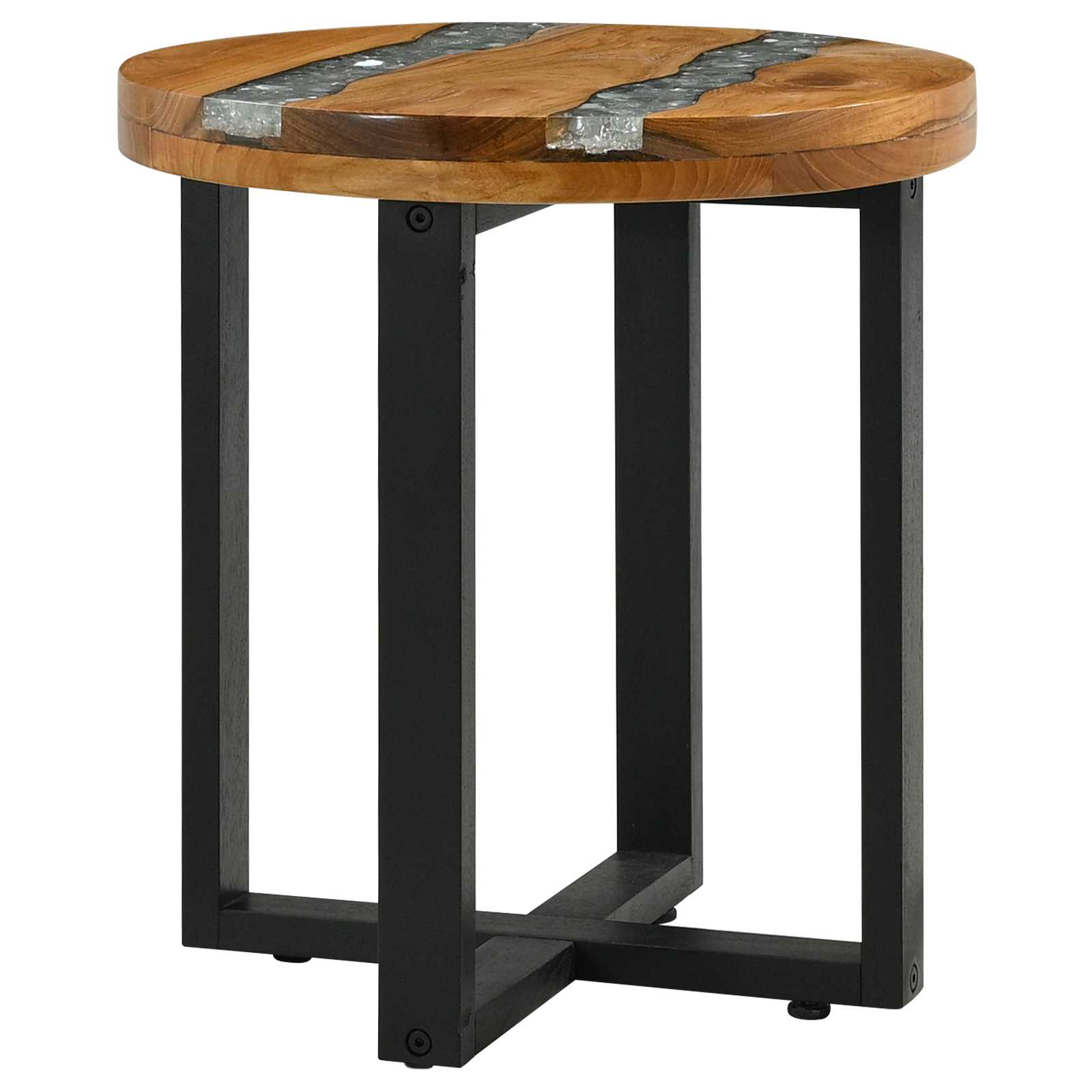 Mesa de Café Marrón 40 x 40 x 45 cm Madera de teca maciza