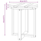 Mesa de Café Marrón 40 x 40 x 45 cm Madera de teca maciza