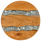 Mesa de Café Marrón 40 x 40 x 45 cm Madera de teca maciza