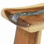 Taburete de ducha Natural 50 x 30 x 44 cm Madera Suar Sólida