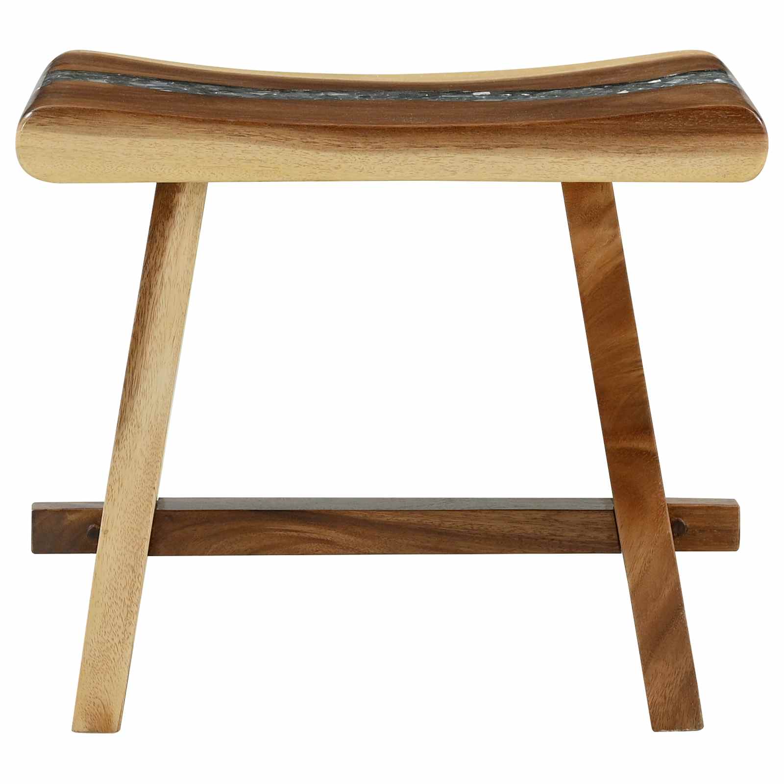 Taburete de ducha Natural 50 x 30 x 44 cm Madera Suar Sólida