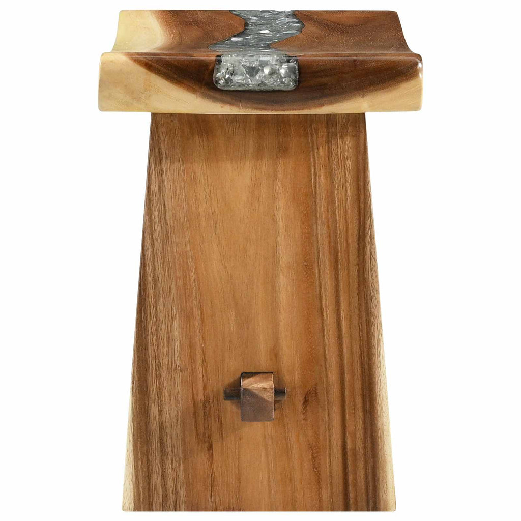 Taburete de ducha Natural 50 x 30 x 44 cm Madera Suar Sólida