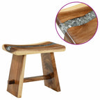 Taburete de ducha Natural 50 x 30 x 44 cm Madera Suar Sólida