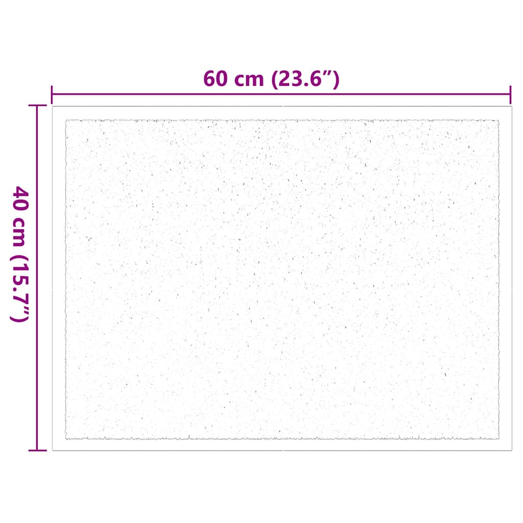 Felpudo Antracita 60 x 40 x 1.2 cm Tela de peluche