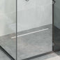 Grelha de Duche 360° Modelo Fino Cromado 100 cm