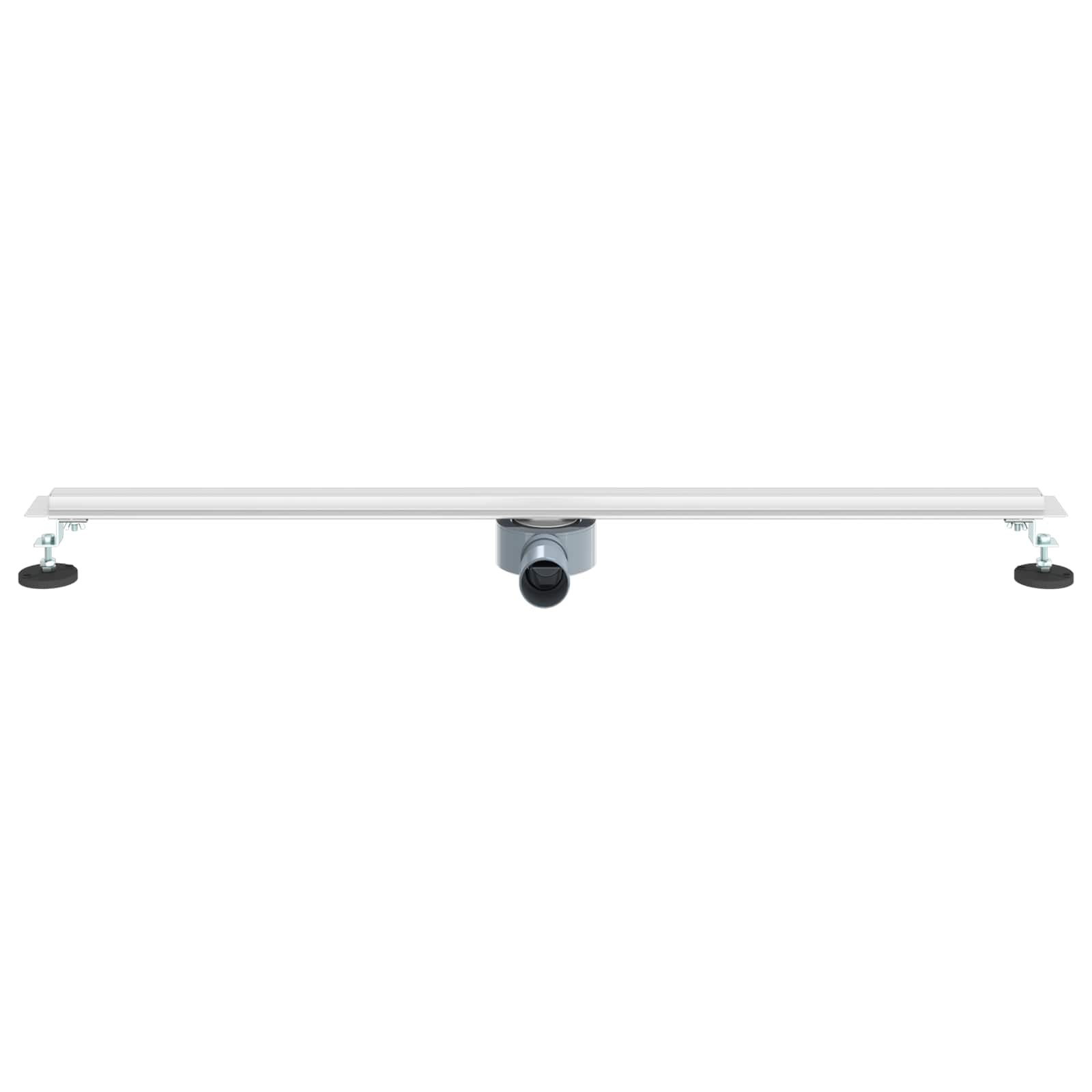 Desagüe de ducha 360° con modelo delgado Plateado 100 cm