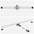 Desagüe de ducha 360° con modelo delgado Plateado 100 cm