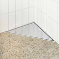 Drenaje de Ducha Triangular 2 en 1 Plateado 32 x 32 x 7,5 cm