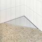 Dreno de Duche Triangular 2 em 1 Prateado 32 x 32 x 7,5 cm