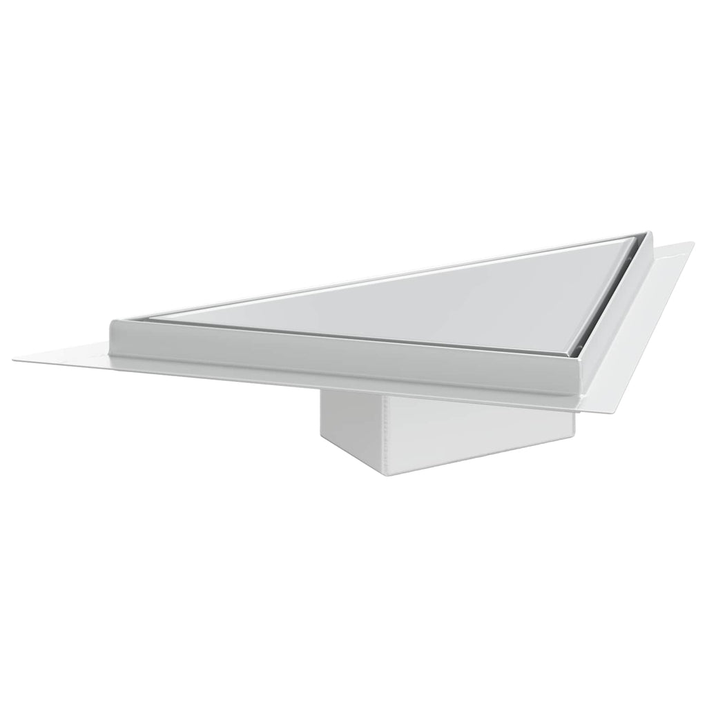 Drenaje de Ducha Triangular 2 en 1 Plateado 32 x 32 x 7,5 cm