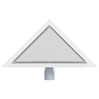 Drenaje de Ducha Triangular 2 en 1 Plateado 32 x 32 x 7,5 cm