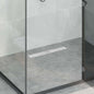 Dreno de duche de linha Prateado 100 cm