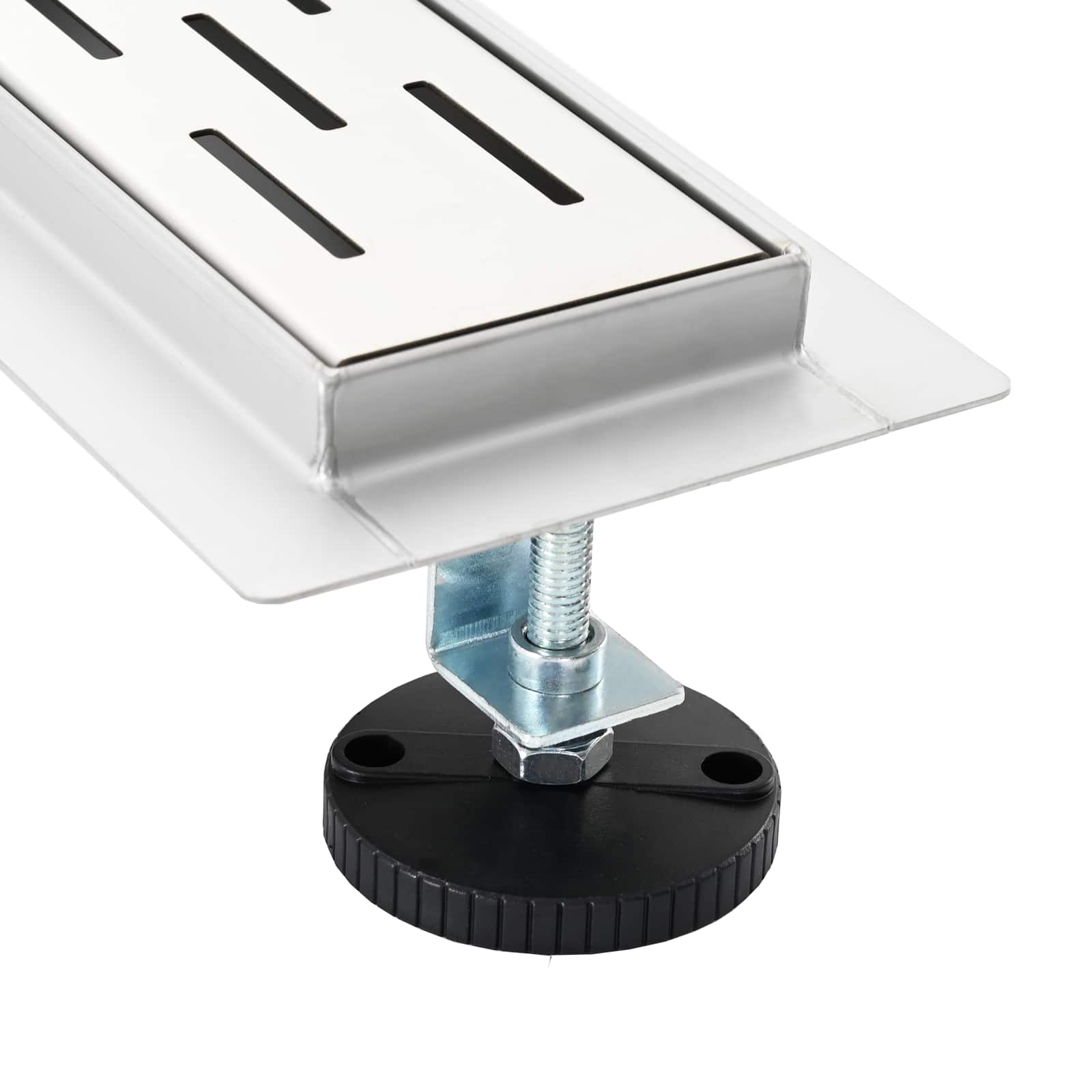 Desagüe de ducha con tapa de vidrio y sifón 360° 100 cm