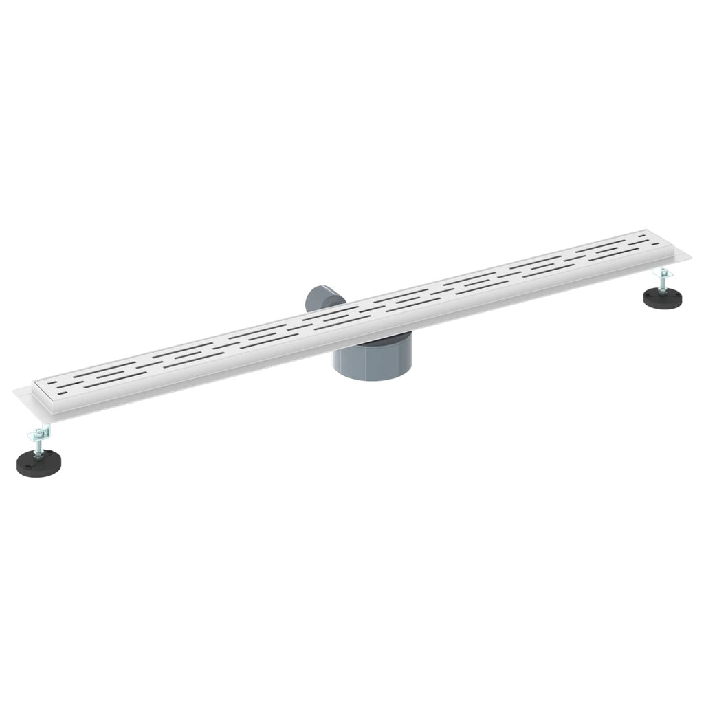 Desagüe de ducha con tapa de vidrio y sifón 360° 100 cm
