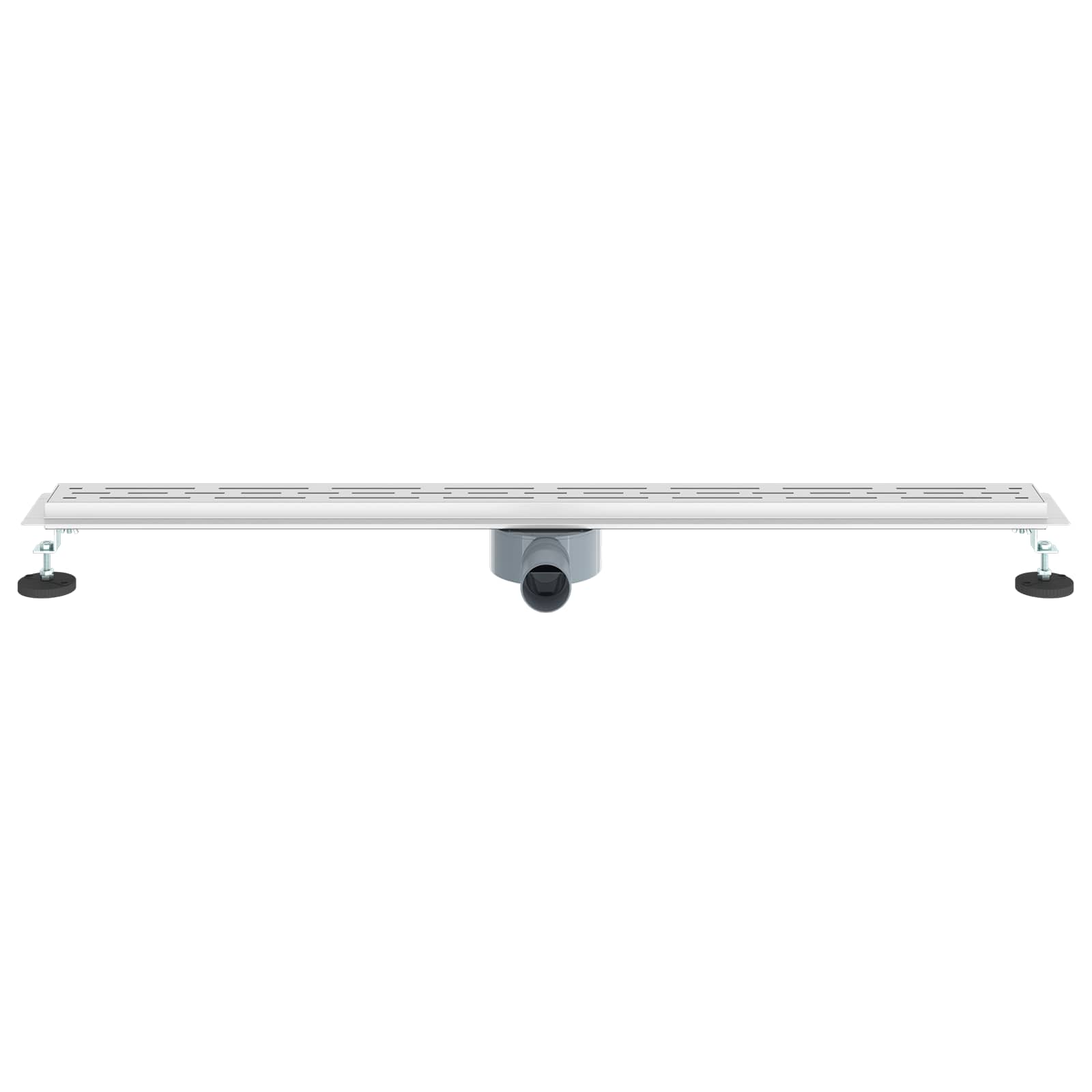 Desagüe de ducha con tapa de vidrio y sifón 360° 100 cm