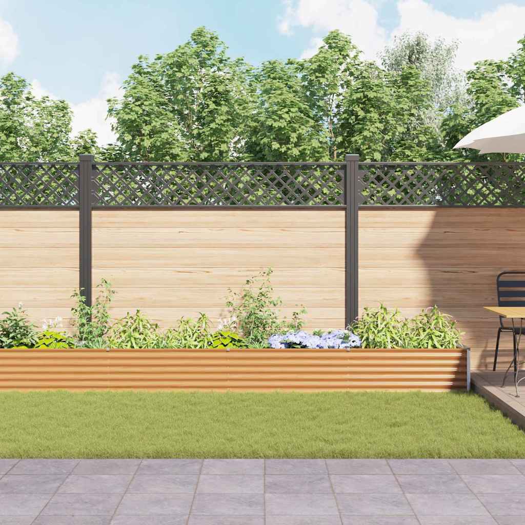 Raised garden bed 1164 x 50 x 36 cm Galvanized Steel