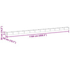 Arriate elevado 1164 x 50 x 36 cm Acero Galvanizado