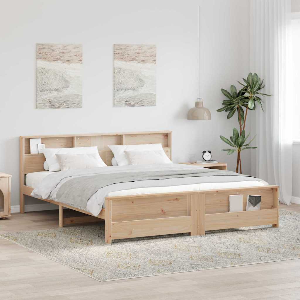 Estrutura de cama 100 x 200 cm Madeira processada