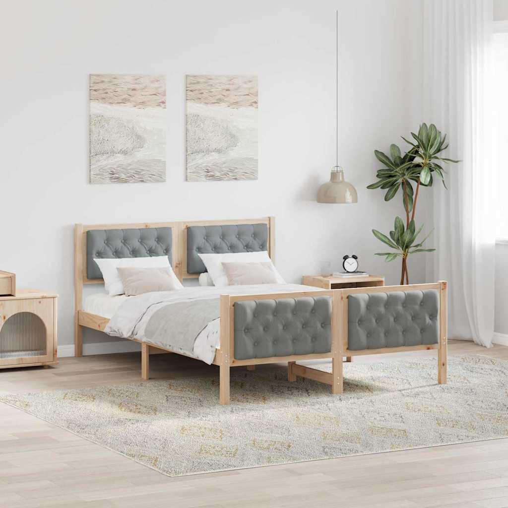 Estrutura de cama 100 x 200 cm Madeira de pinho maciço
