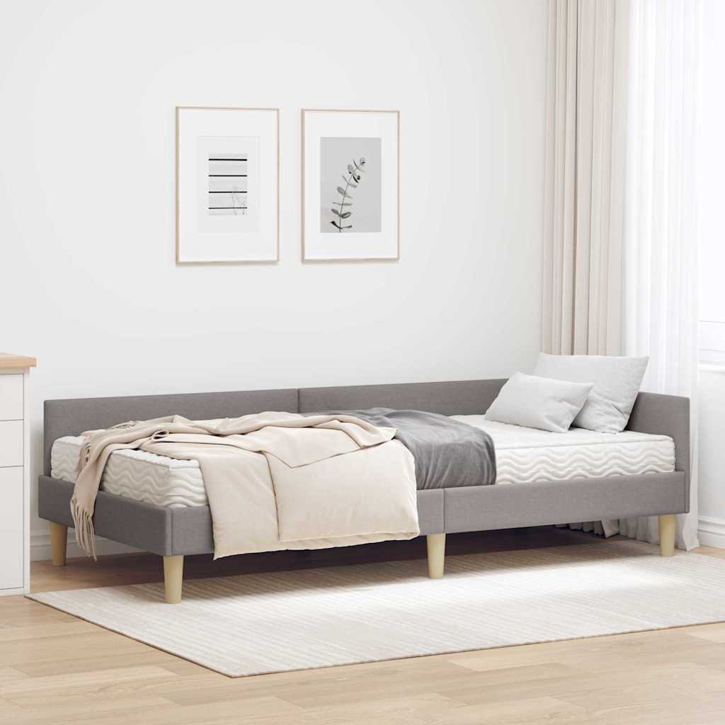 Corner Bed Frame with Mattress 2 pc Yellow