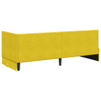 Estructura de Cama Esquina con Colchón 2 pcs Amarillo