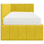 Estructura de Cama Esquina con Colchón 2 pcs Amarillo