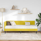 Estructura de Cama Esquina con Colchón 2 pcs Amarillo