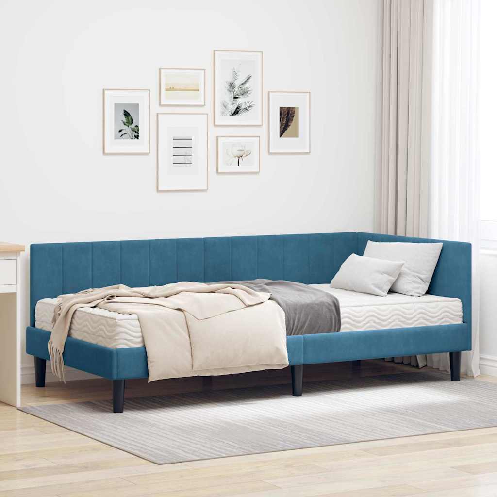 Corner Bed Frame with Mattress 2 pc Yellow