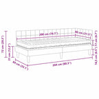 Estructura de Cama Esquina con Colchón 2 pcs Azul Terciopelo