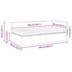 Estructura de Cama Esquina con Colchón 2 pcs Azul Terciopelo