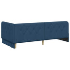 Estructura de cama en esquina Azul 100 x 200 cm tela