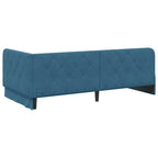 Estructura de cama en esquina Azul 100 x 200 cm Terciopelo