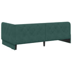 Estructura de cama en esquina Verde oscuro 100 x 200 cm
