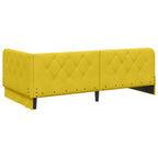 Estructura de cama en esquina Amarillo 100 x 200 cm Terciopelo
