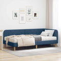 Estructura de cama en esquina Azul 100 x 200 cm tela