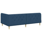 Estructura de cama en esquina Azul 100 x 200 cm tela