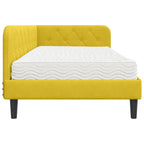 Estructura de cama en esquina Amarillo 100 x 200 cm Terciopelo